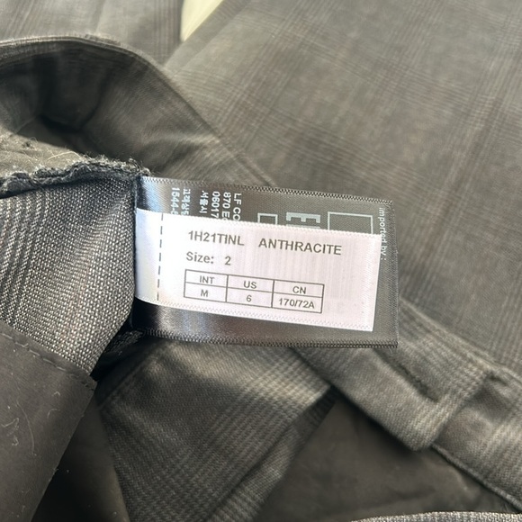 Ba&sh Trousers Size 2 US 6 Color: Anthracite Straight Leg Grey Wool Blend - Picture 6 of 10